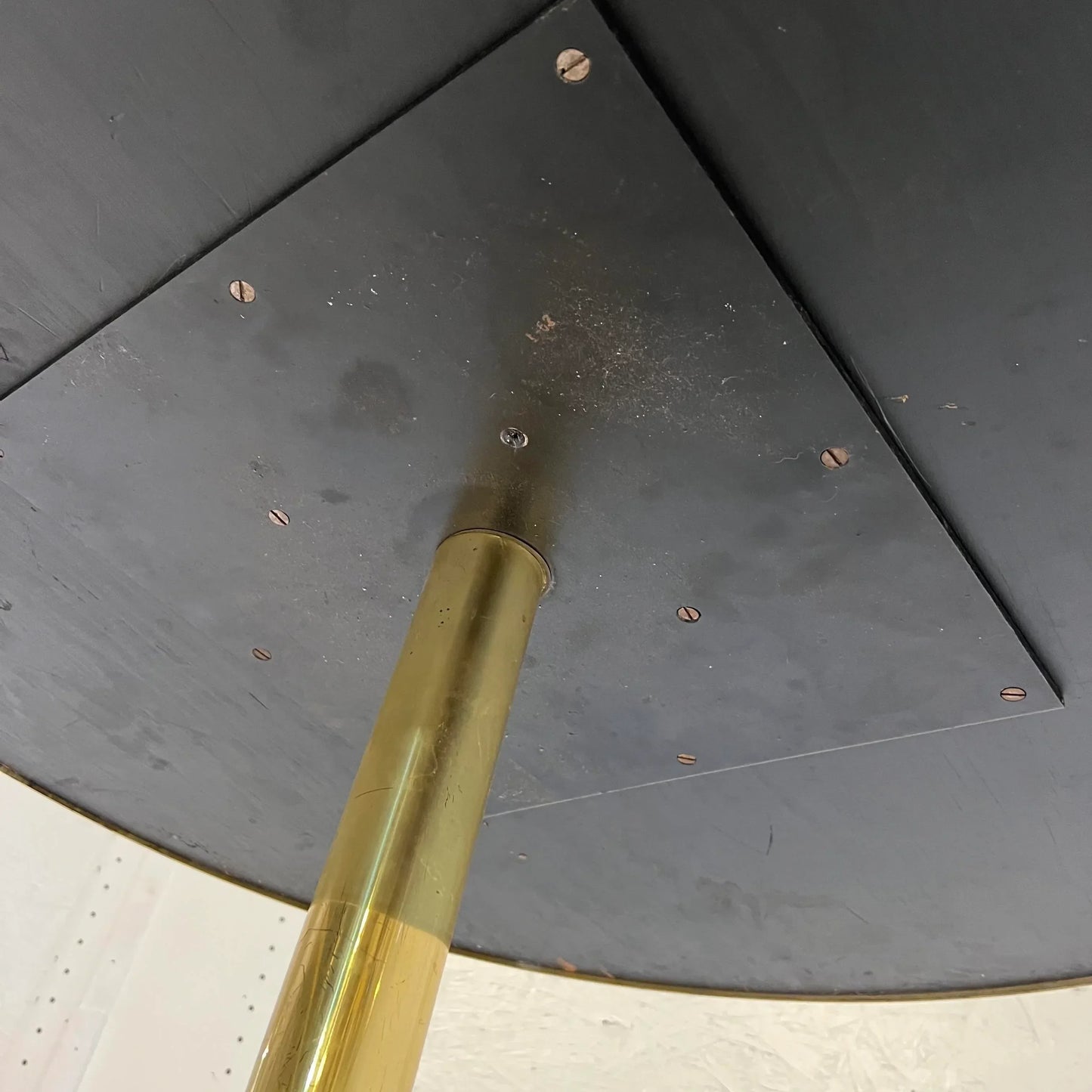 Mosaic Glass and Brass Table Kagan Dunbar Style