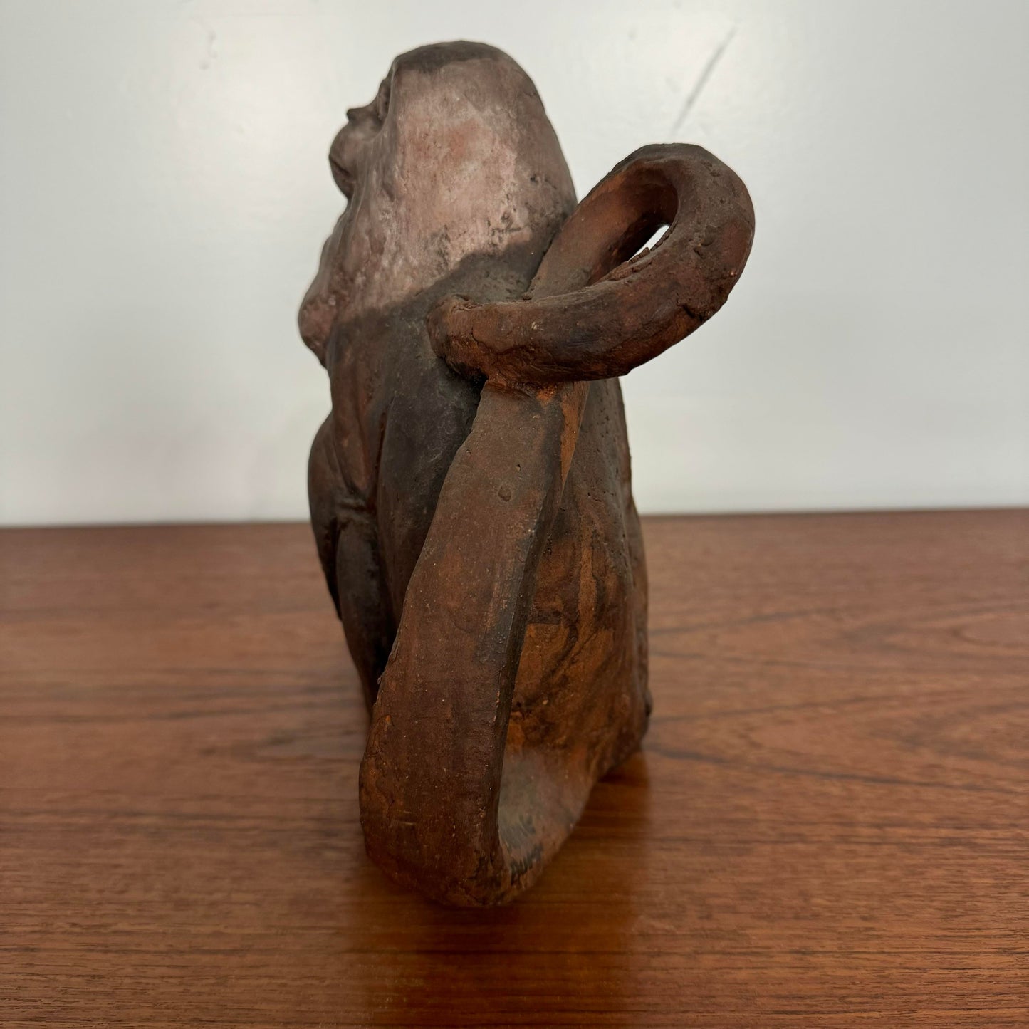 Dane Burr Monkey With Pearl Ceramic Sculpture