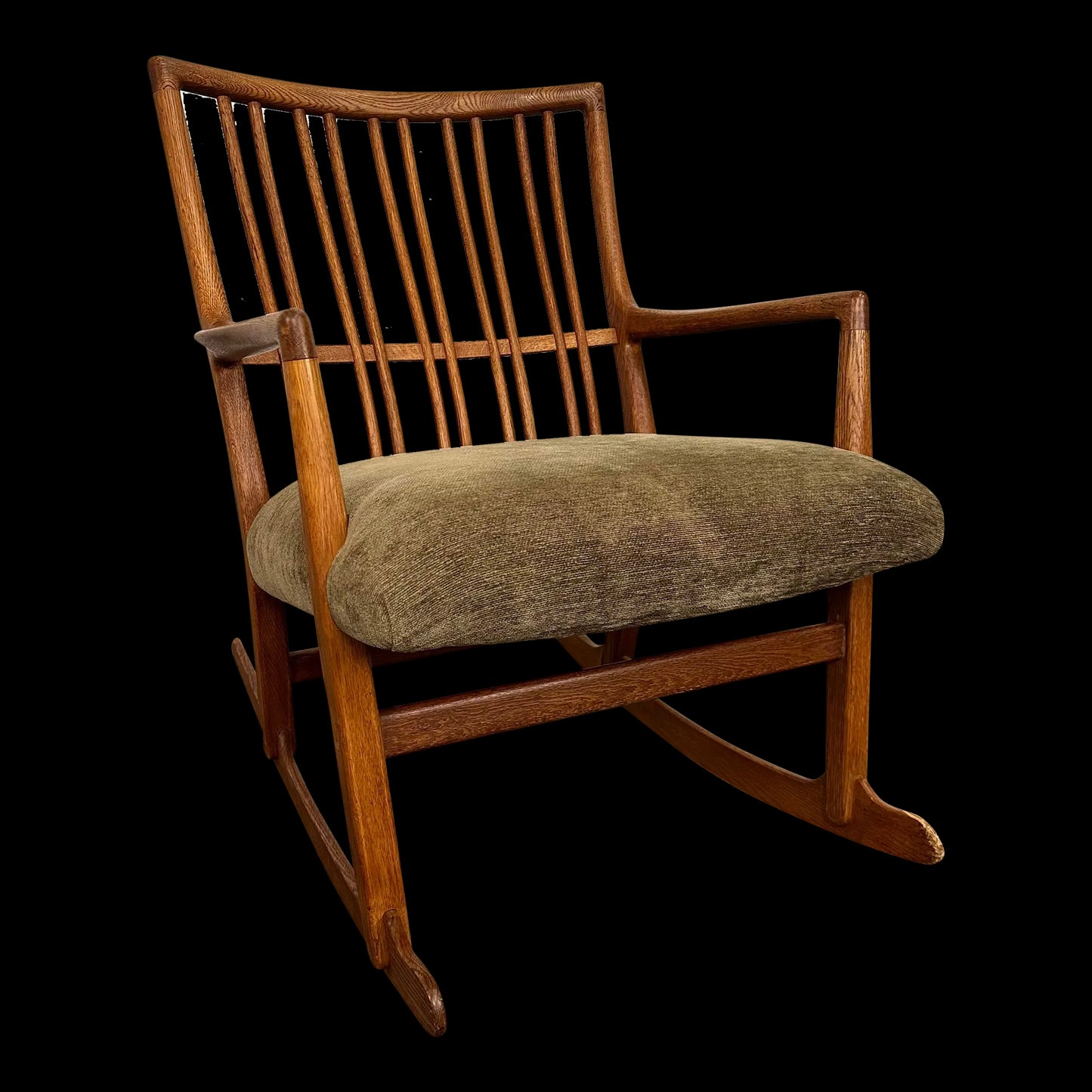 Early Mid Century Modern Hans J. Wegner Rocking Chair Ml-33