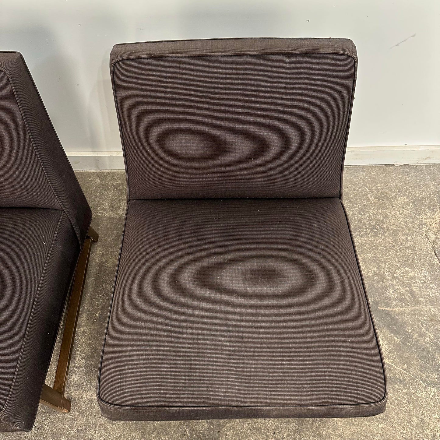 Pair of Slipper Chairs by Edward Warmly for Dunbar