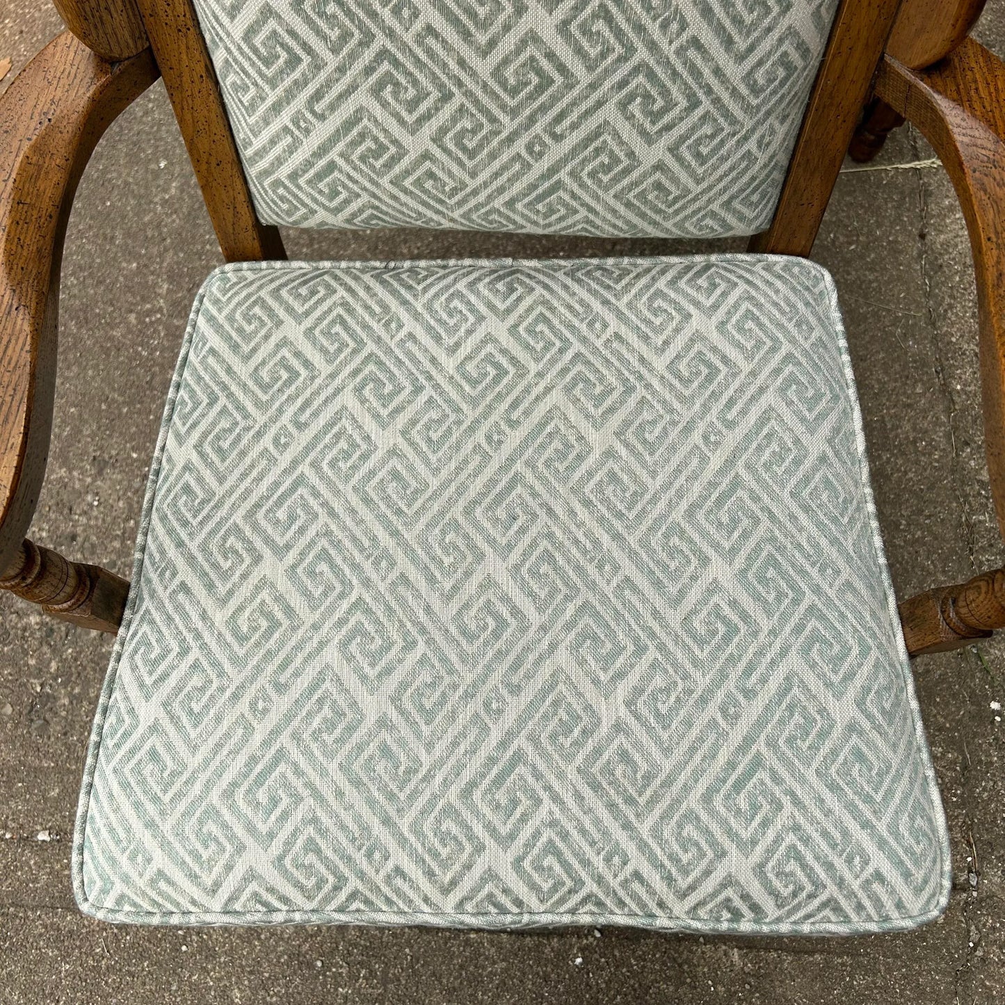 Pair of Classic Antique Wing Style Arm Chairs Recovered