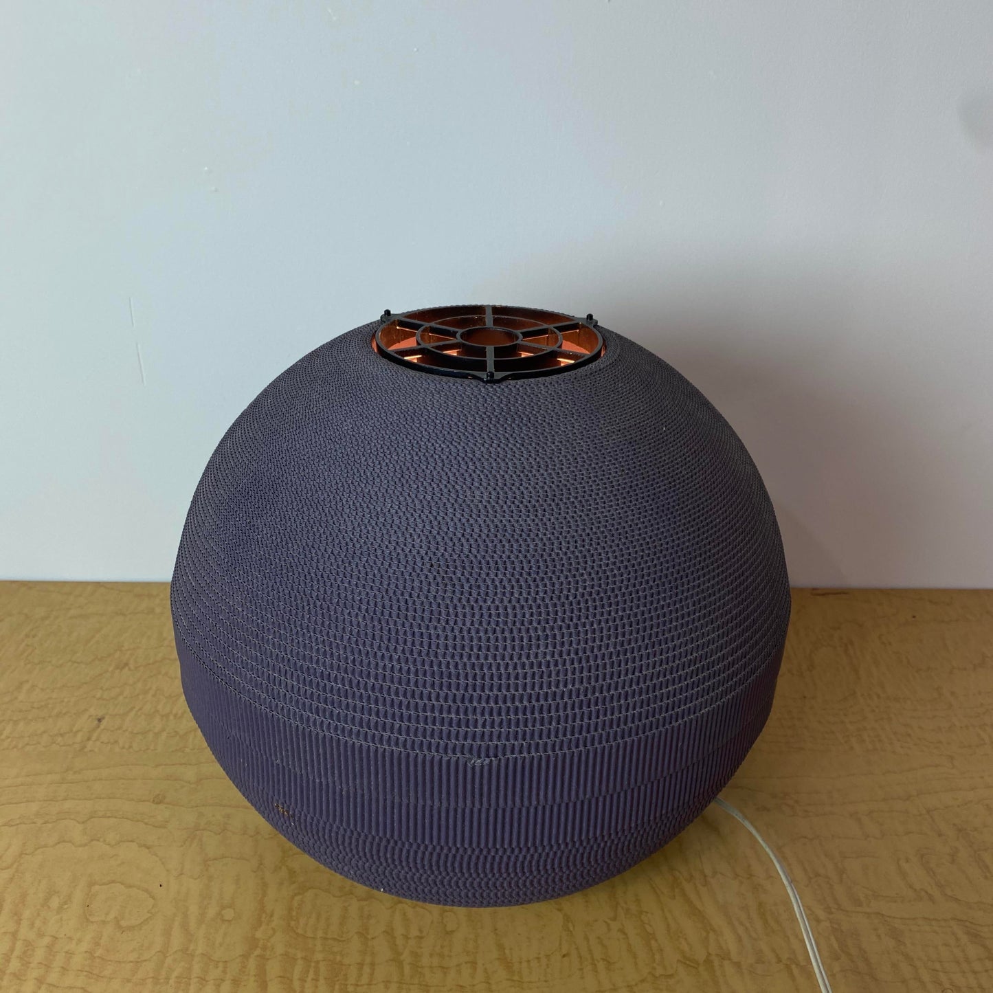 1970s Corrugated Table Lamp
