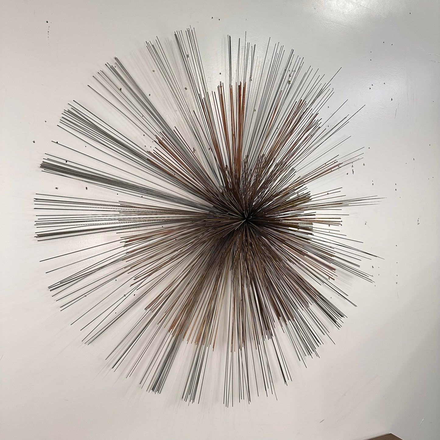 Mid Century Modern Curtis Jere Metal Starburst Wall Sculpture