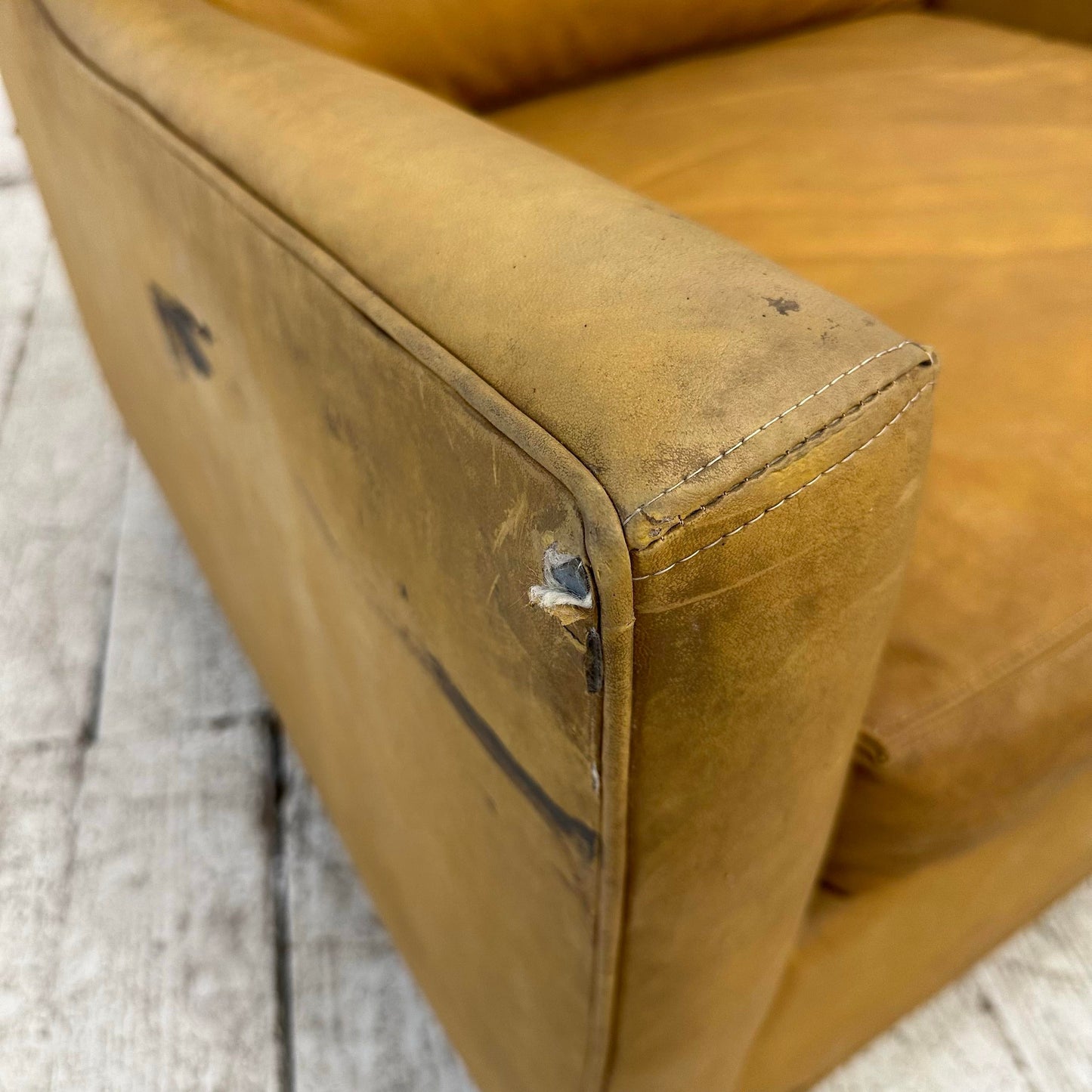 Milo Baughman Oversize Brown Lounge Chair