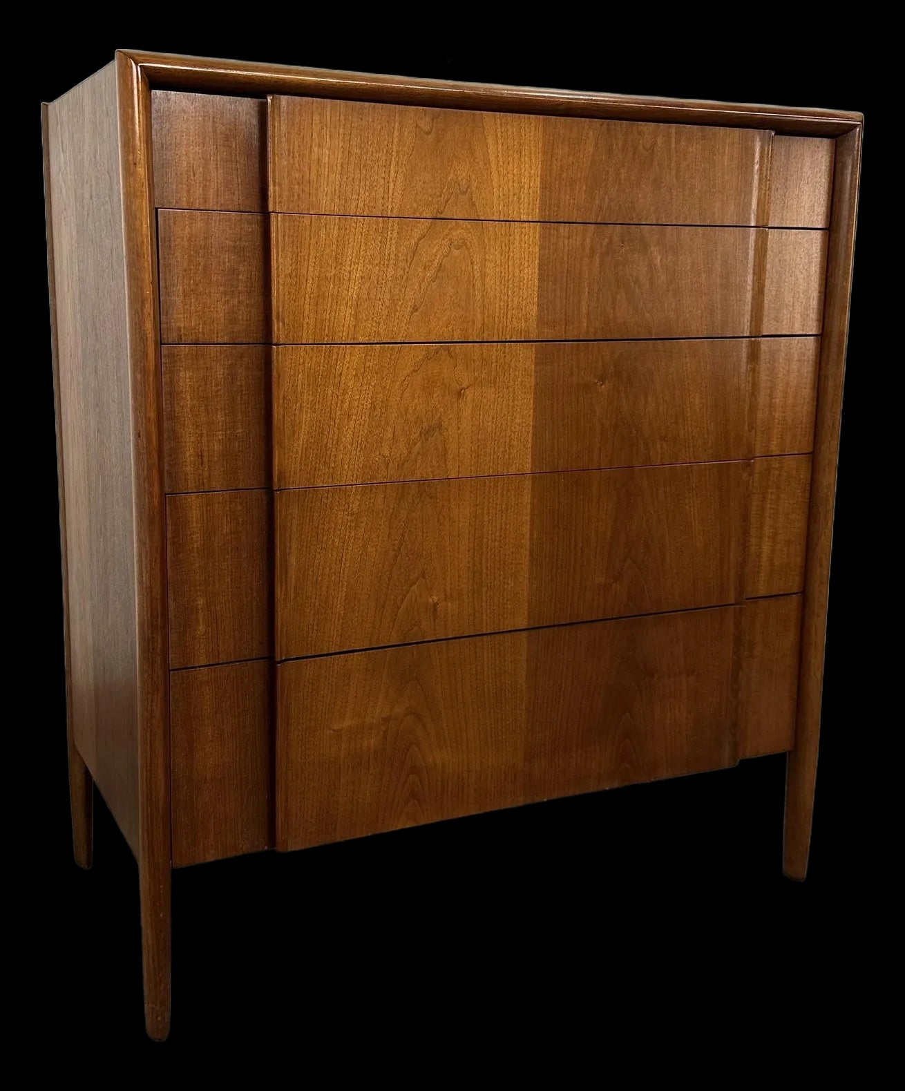 Tall Walnut Dresser by Barney Flagg for Drexel Parrallel