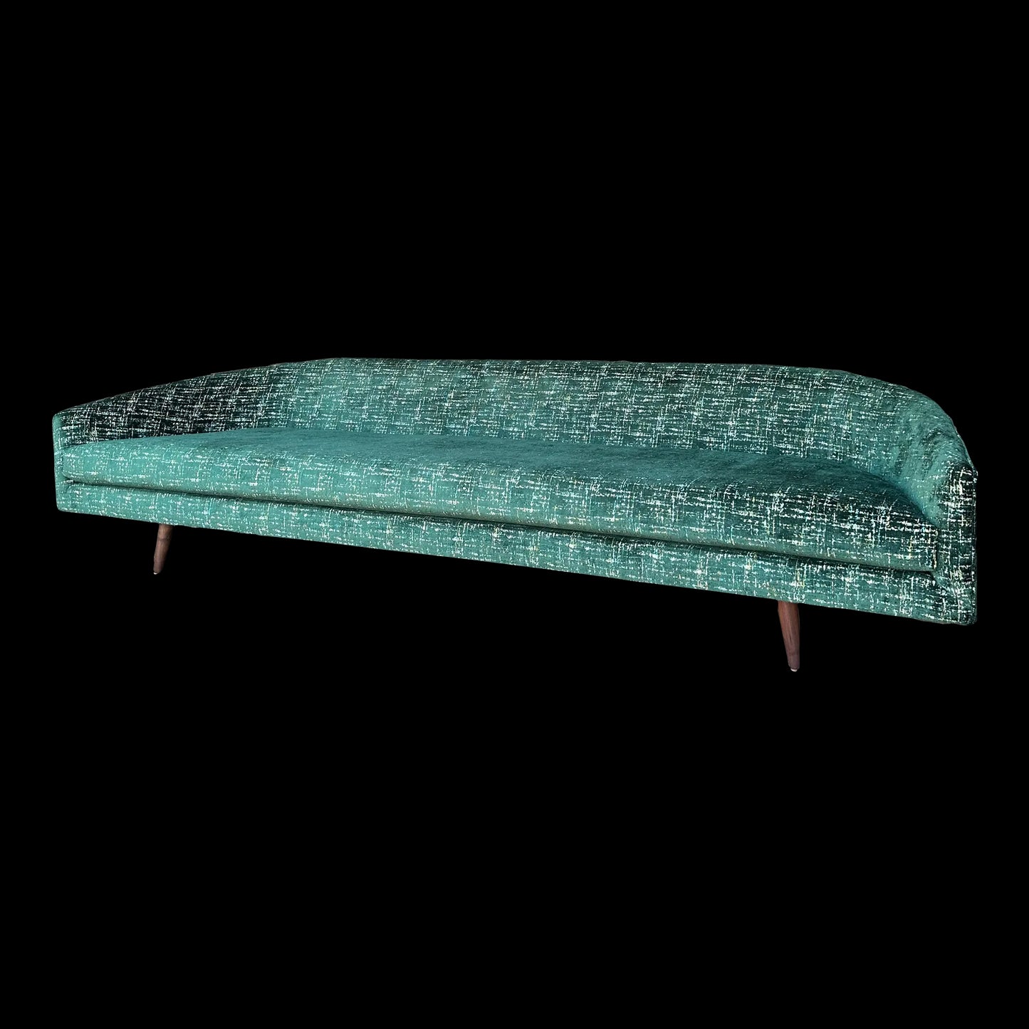Adrian Pearsall Cloud Sofa Craft Associates Recovered in a Emerald Multi Dimensional Color Velvet.
