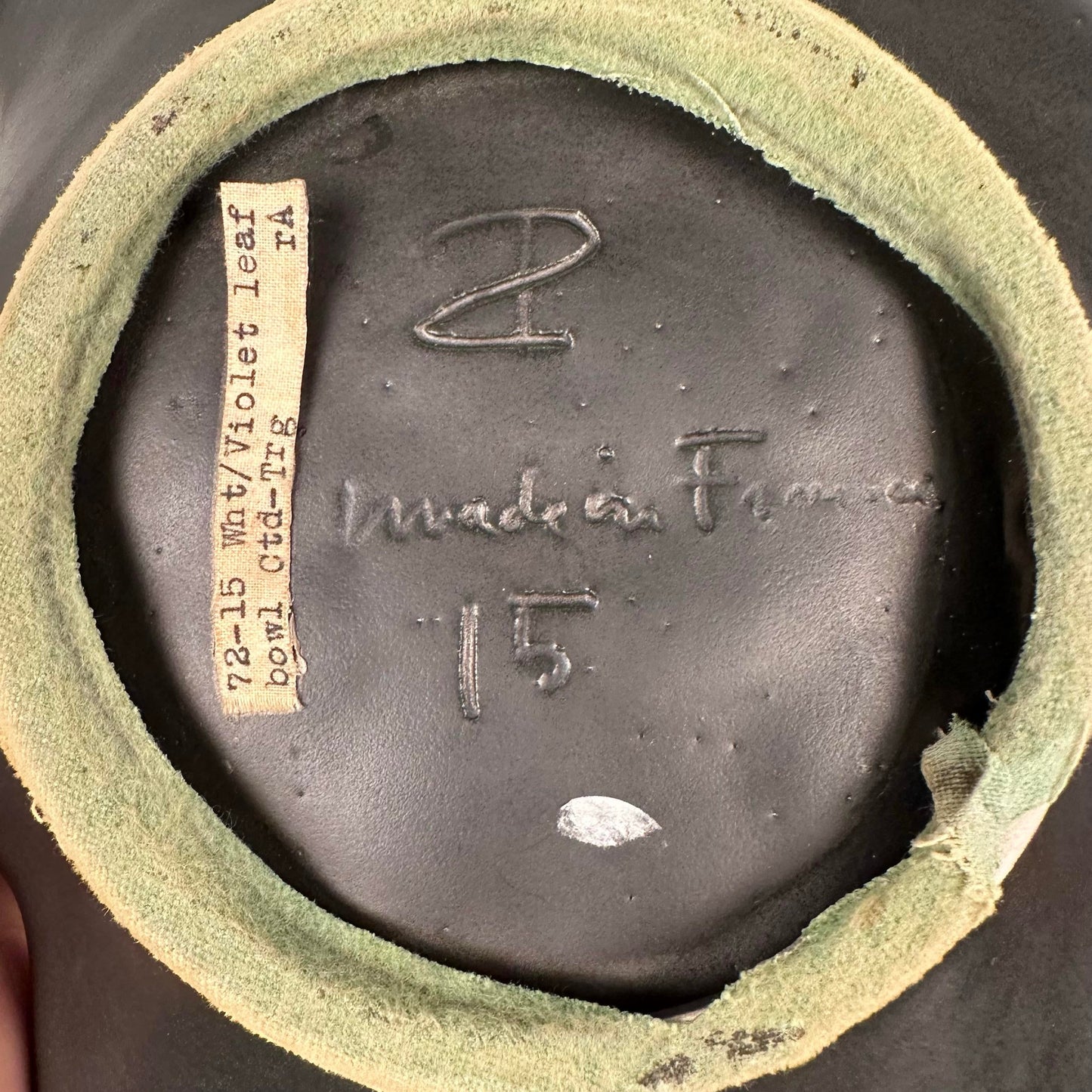 Leaf Shaped Dish in Glazed Stonewar by Pol Chambost, France, 1940s