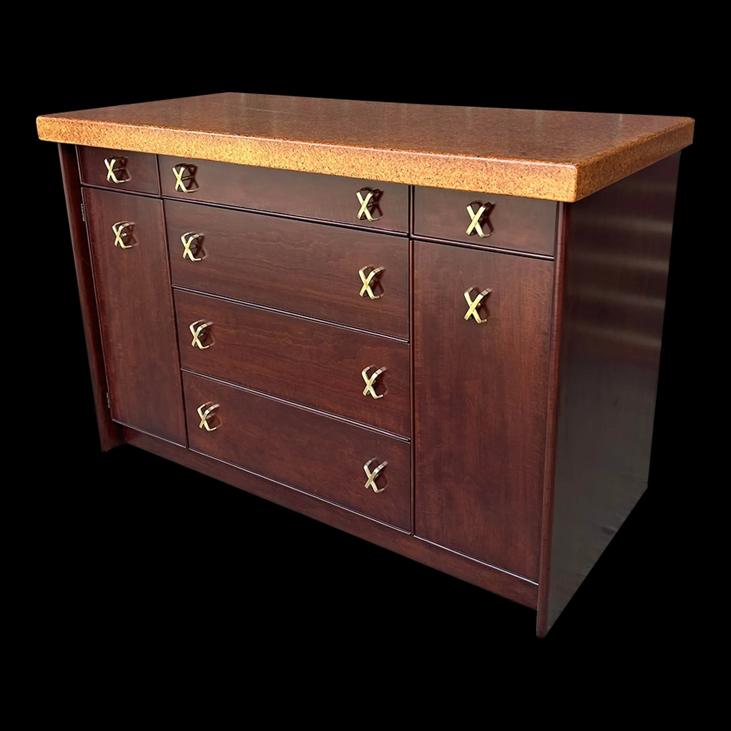 Paul Frankl for Johnson Furniture Company Small Credenza Storage Cabinet