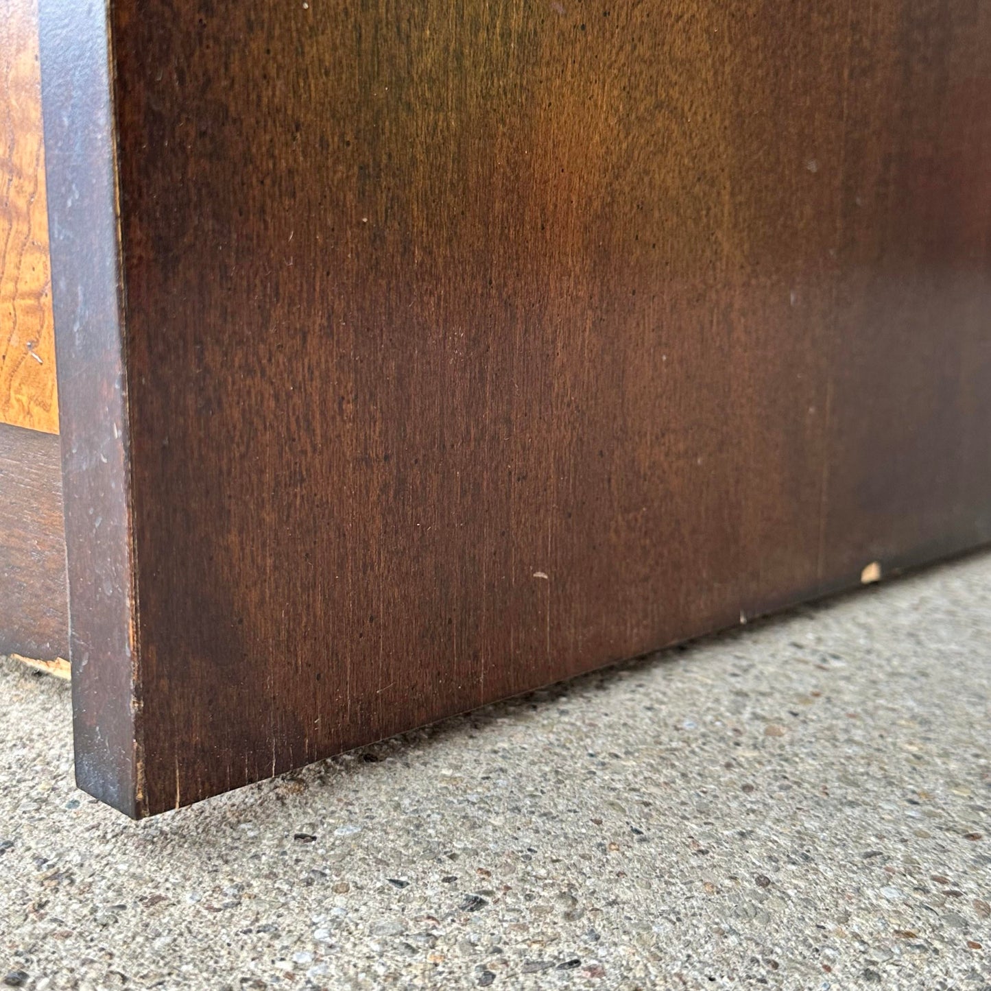 Century Furniture Burl and Brass Petit Chest of Drawers