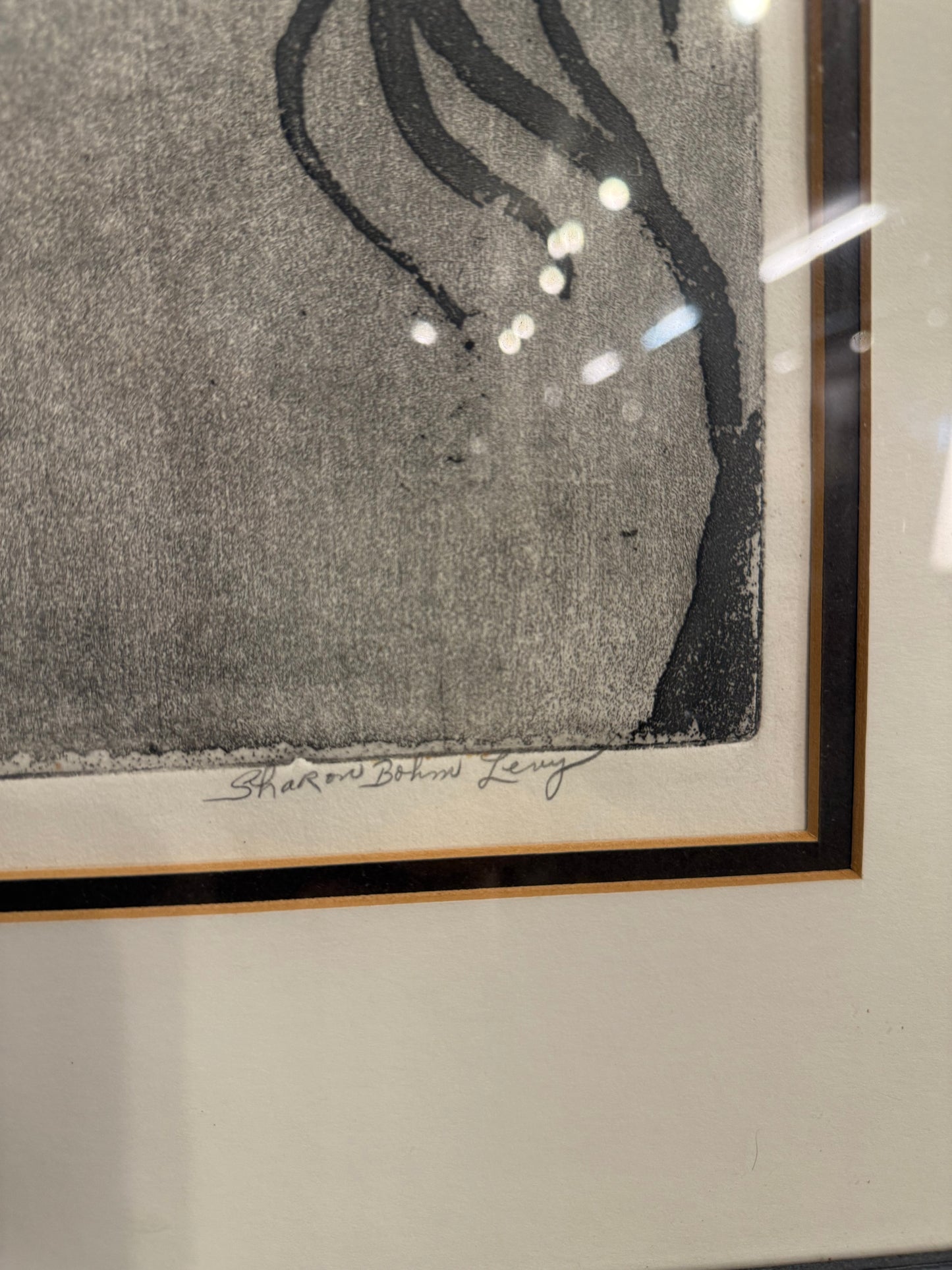 Sharon Bohm Levy “woman” Etching Print