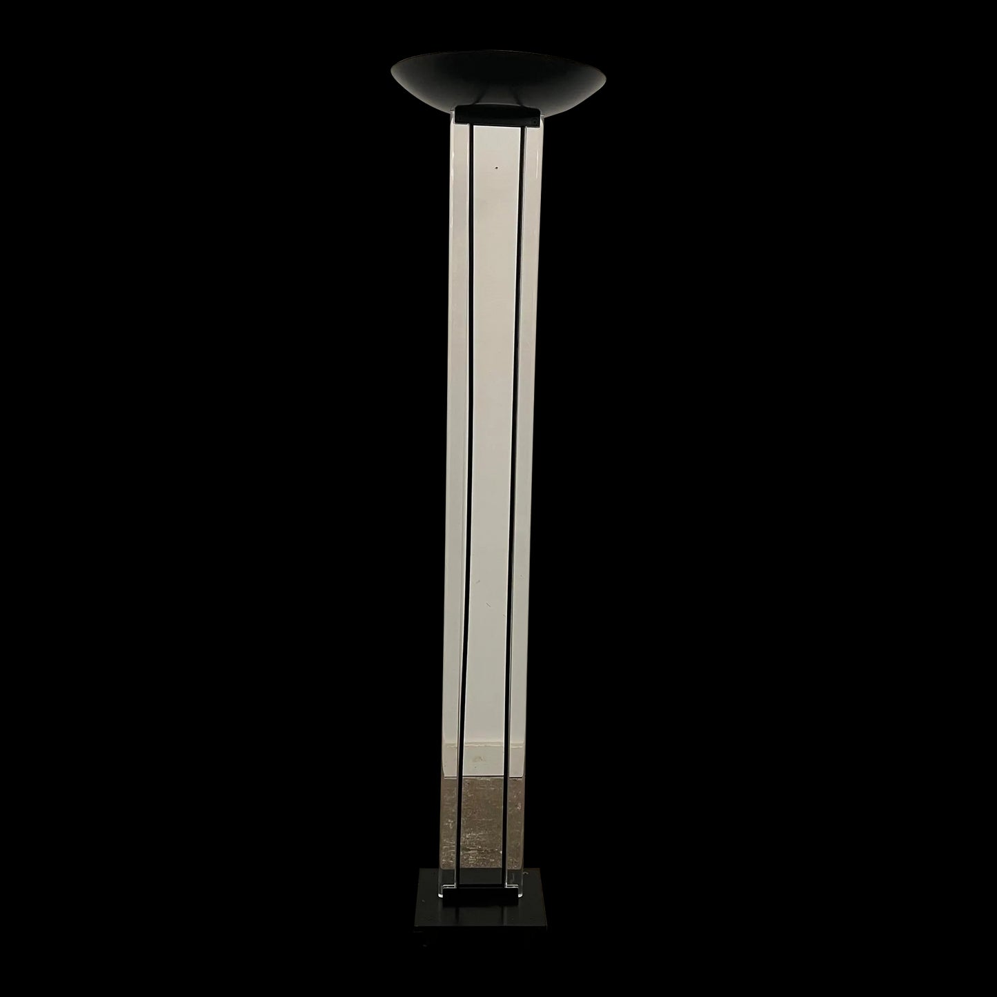 1986 Fredrick Raymond Lucite and Black Floor Lamp