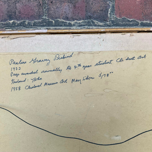 Abstract Painting by Pauline G. Biskind 1958 Cleveland May Show