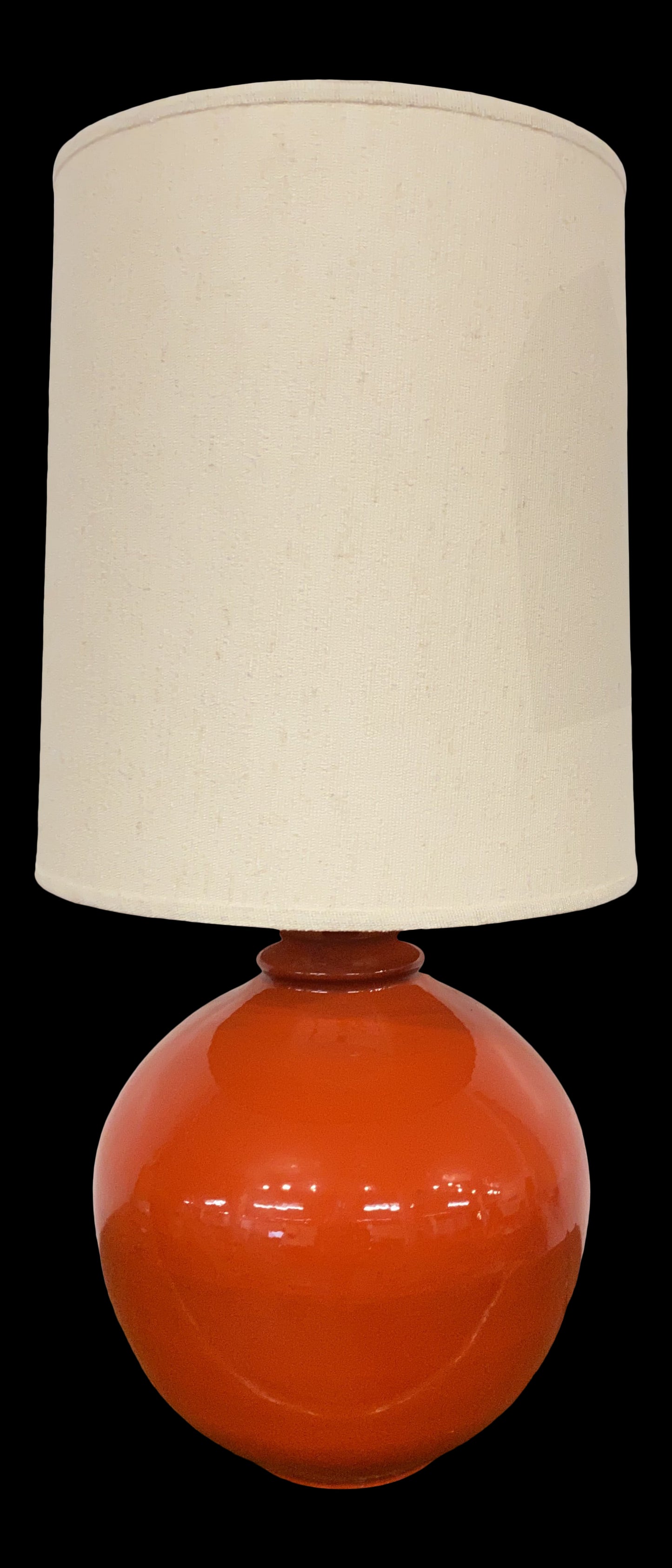 1960s Large Mid-Century Modern Red Table Lamp