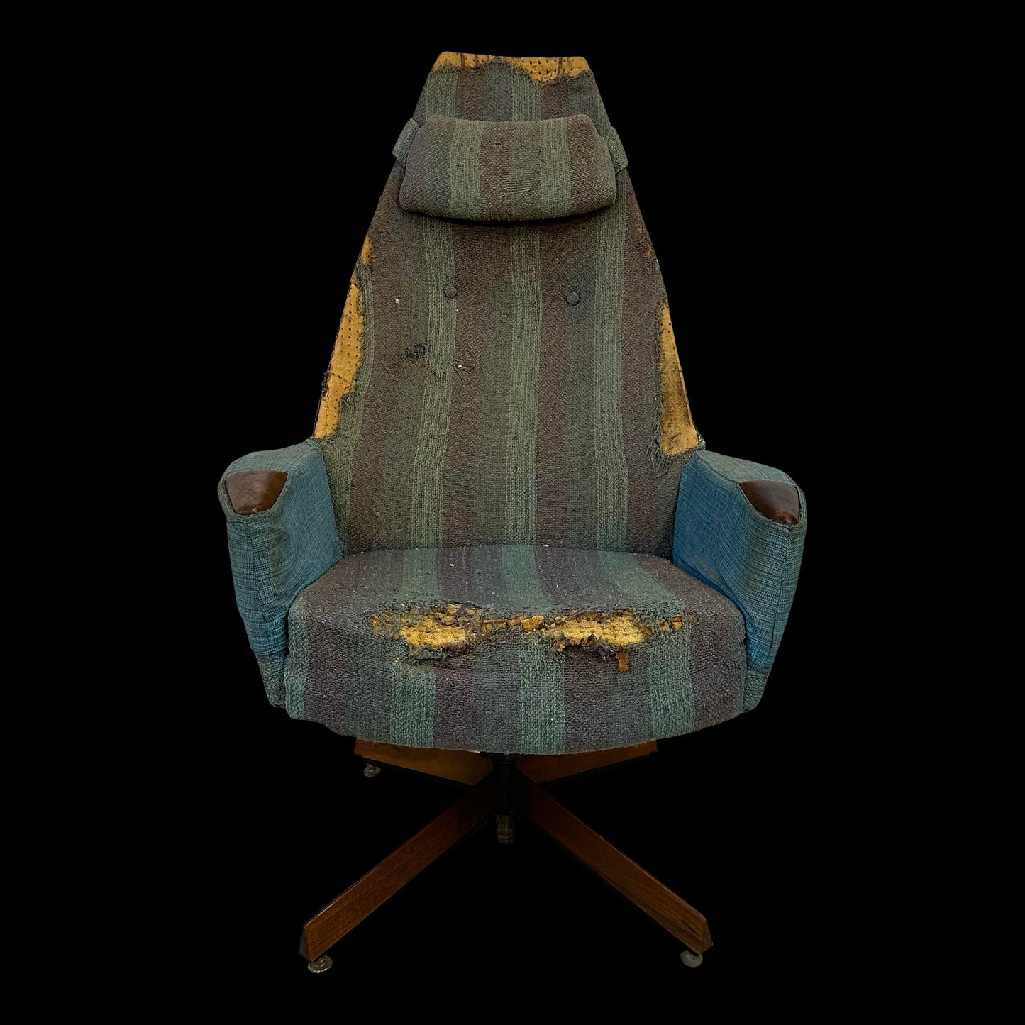 Adrian Pearsall Tall Back Swivel Chair for Craft Associates