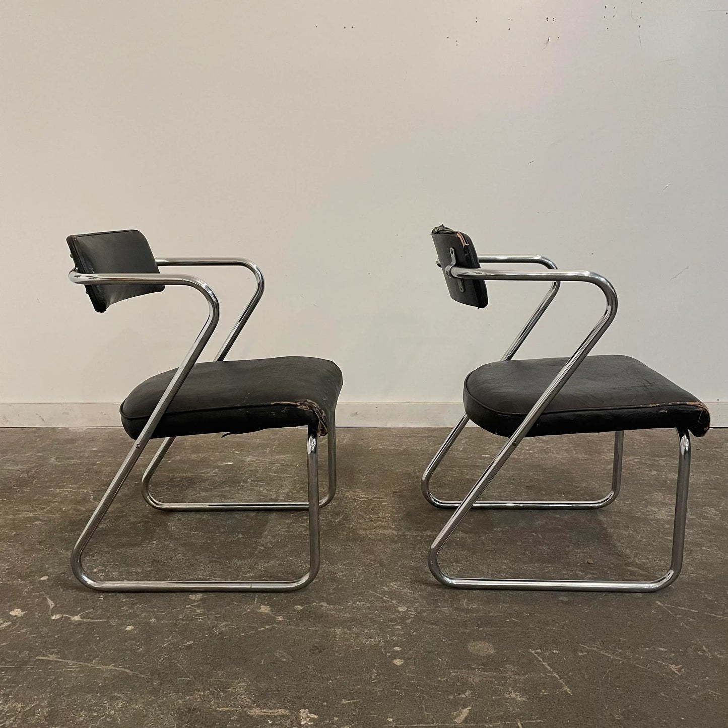 Gilbert Rohde for the Troy Sunshade Company Pair of Z Chairs