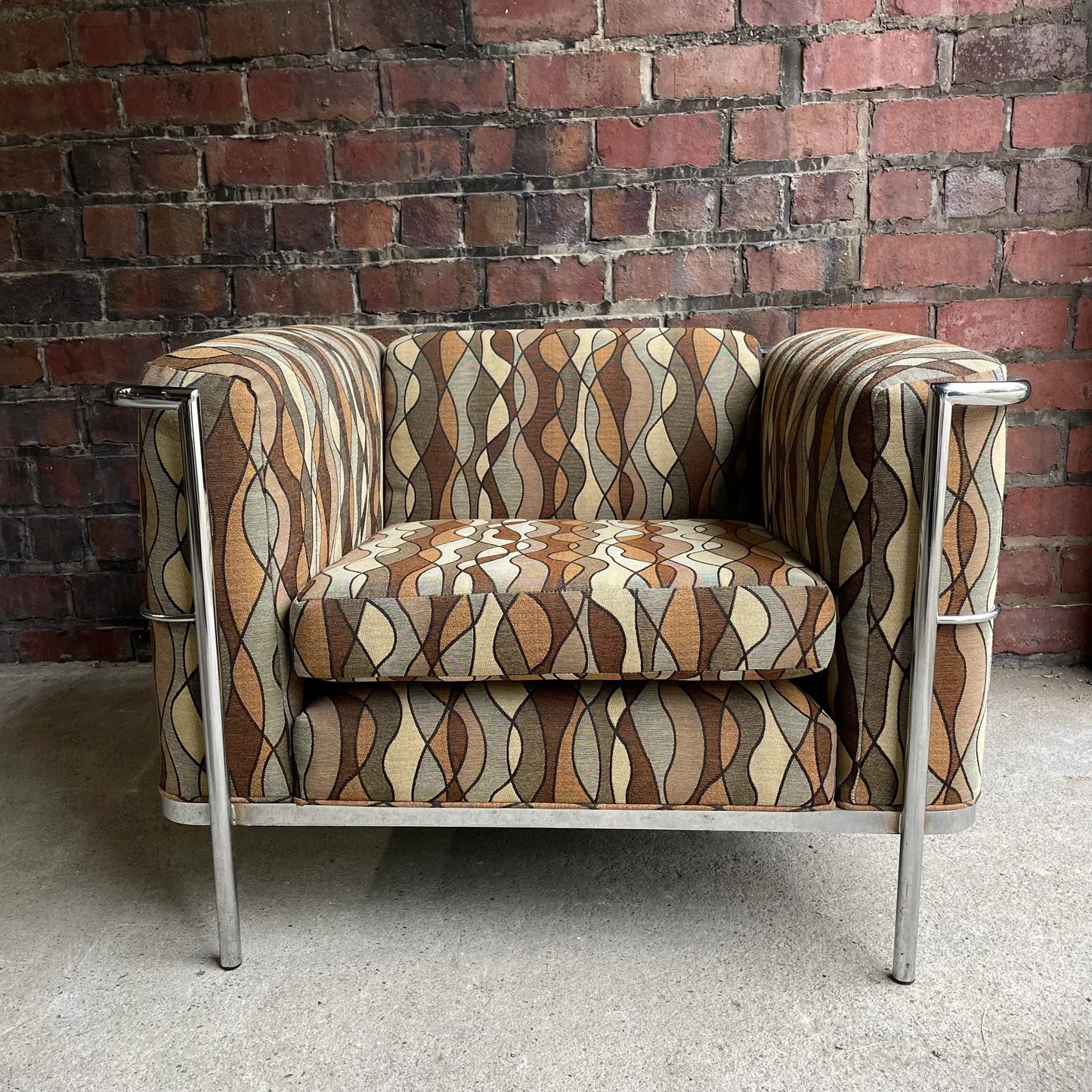 Corbusier Style Club Chair by Jack Cartwright 1970’s American Midcentury