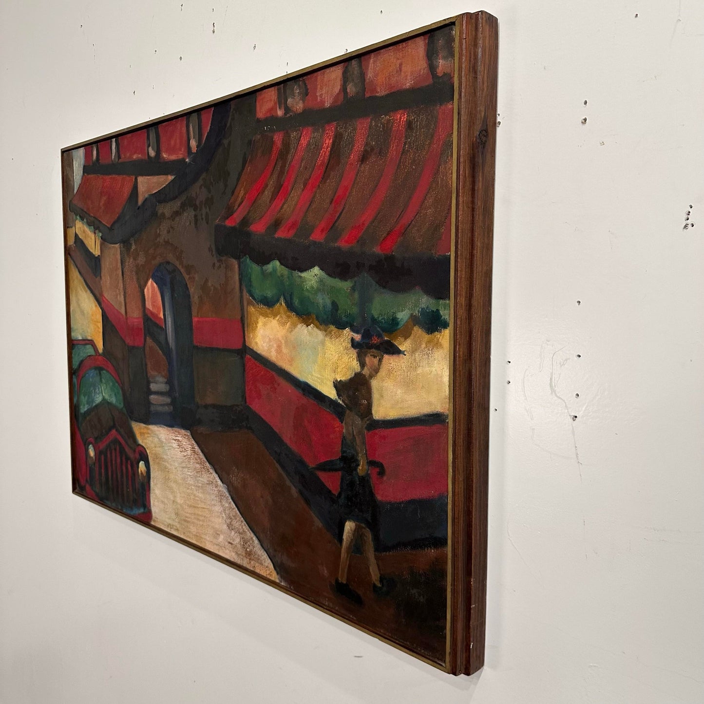 Street Scene Painting Marked Golder “Untitled”