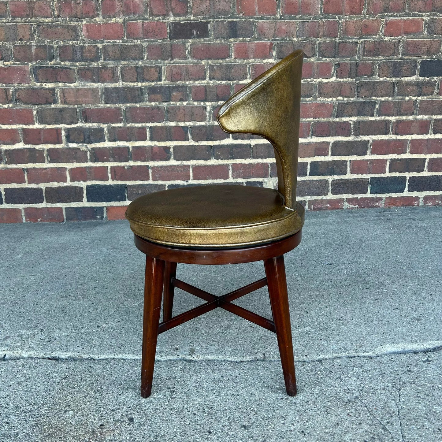 Mid Century Modern Swivel Chair Vanity Dunbar Style