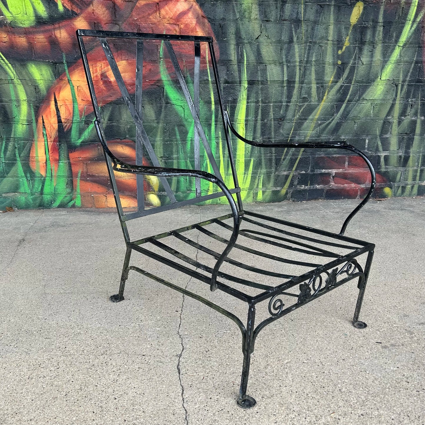 Mid 20th Century Salterini Iron Patio Chair, Attributed