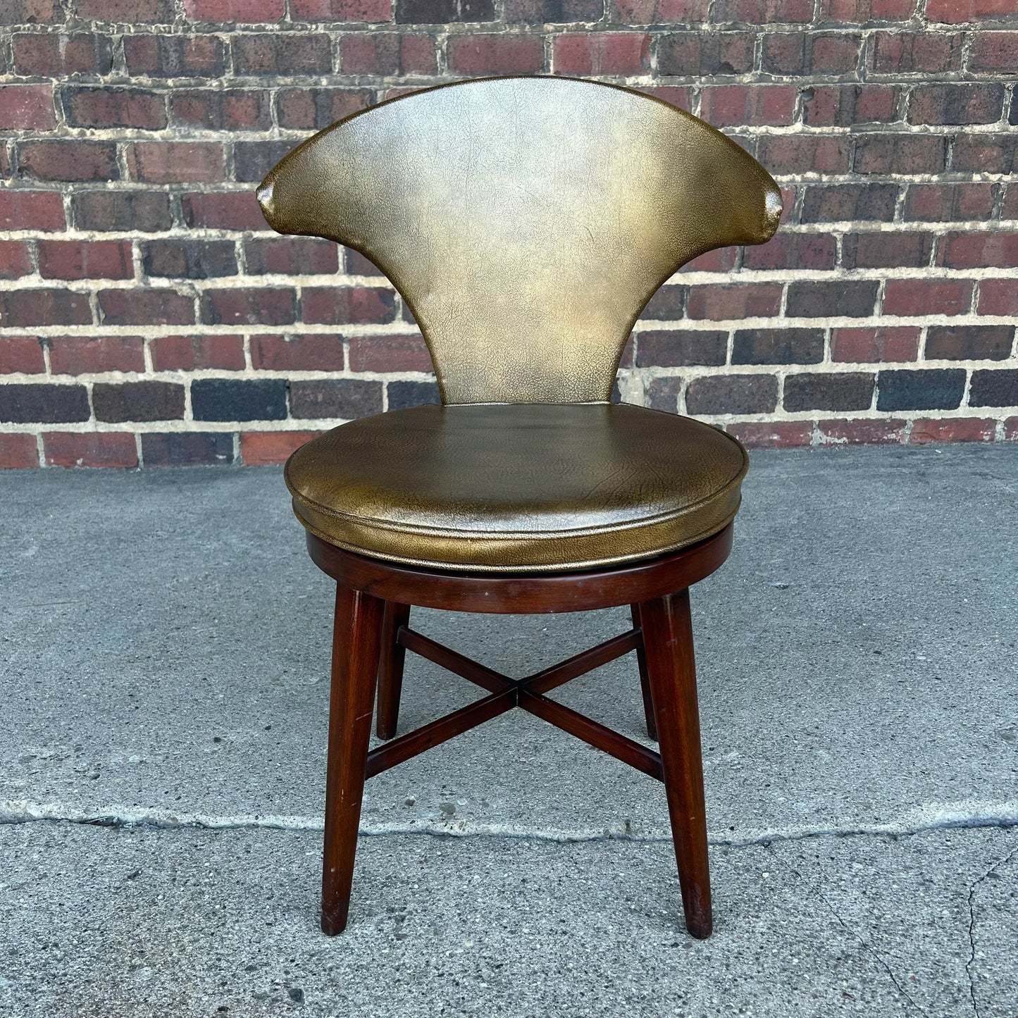 Mid Century Modern Swivel Chair Vanity Dunbar Style