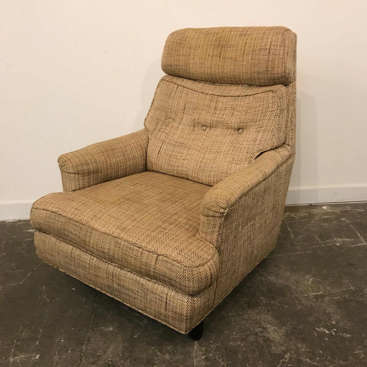 Mid-Century Modern Dunbar High Back Club Chair