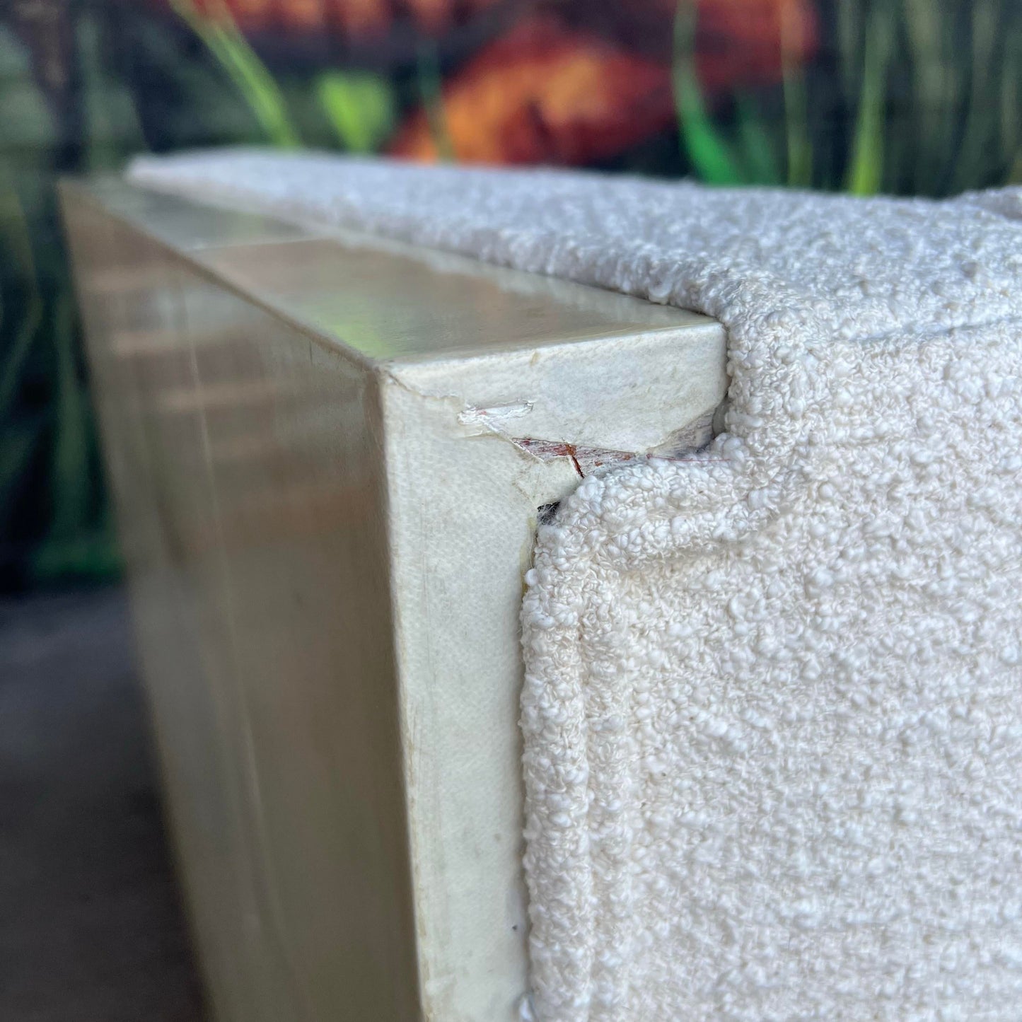 Karl Springer Goat Skin Wrapped Loveseat