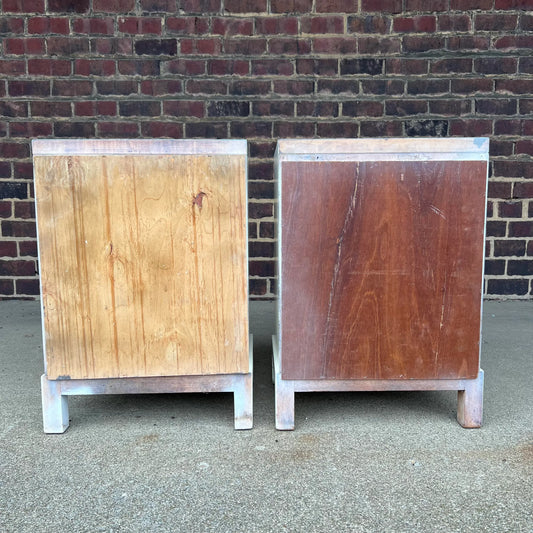 Pair of Widdicomb Night Stands Brass Pulls Gibbings?