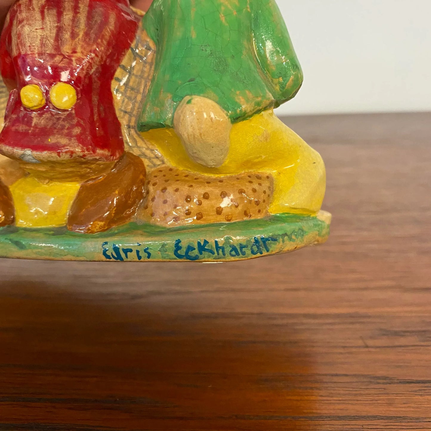 Ceramic Sculpture by Edris Eckhardt “Mad Hatter’s Tea Party” Alice in Wonderland