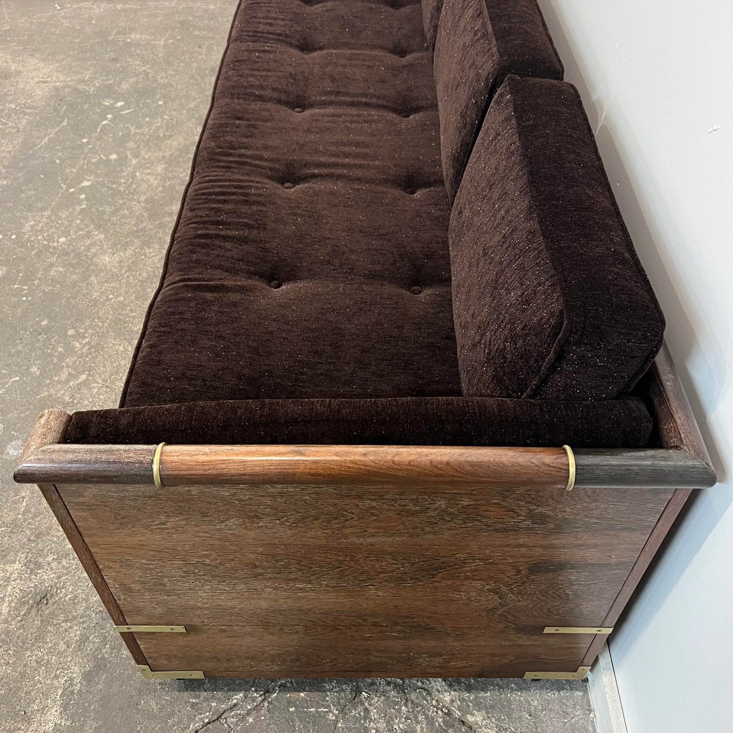 Marge Carson Campaign Rosewood Case pppSofa Day Bed