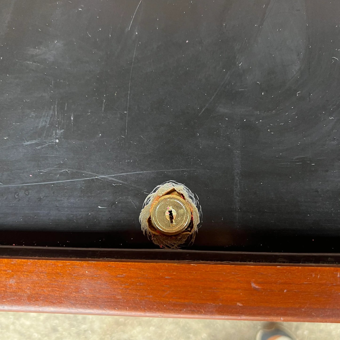 Kipp Stewart for Drexel Declaration Tambour Door Bar Cart Mid Century