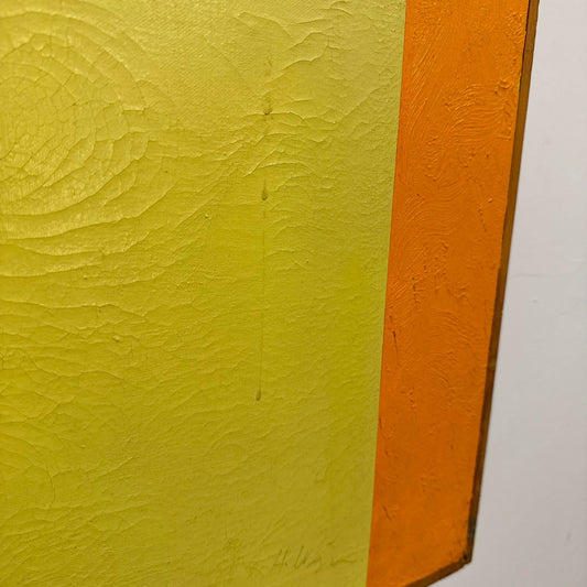 Modern Abstract Color Blocked Art Painting From the Mid Century